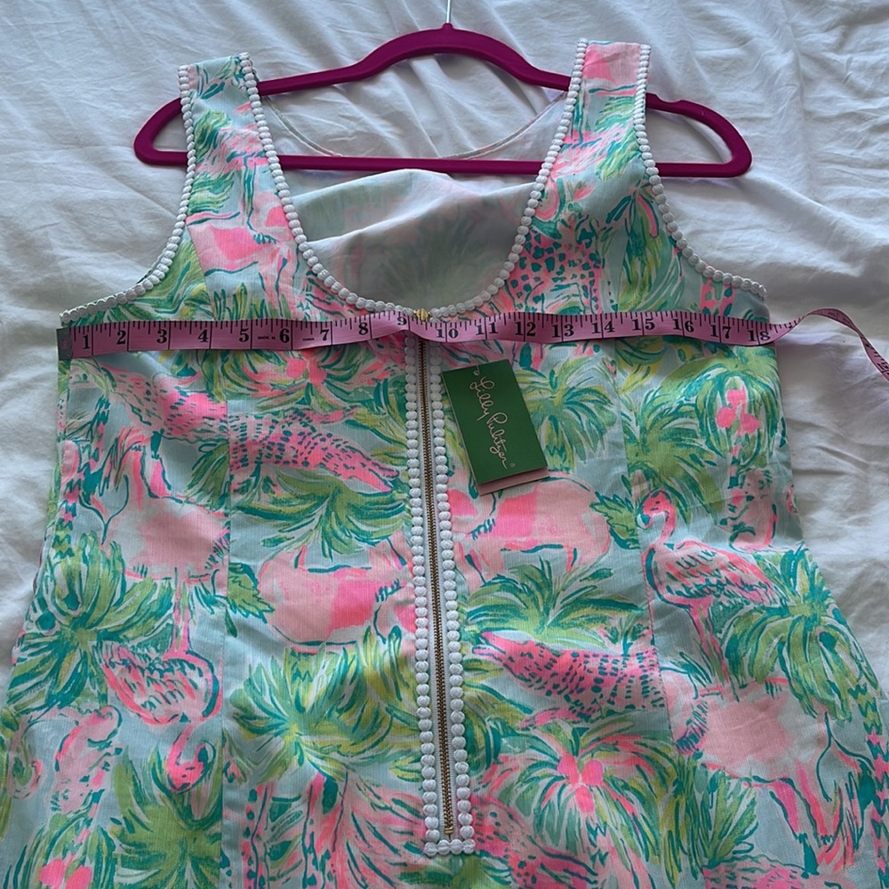 Mila Lilly Pulitzer Dress Seasalt Blue on Parade - Picture 10 of 11